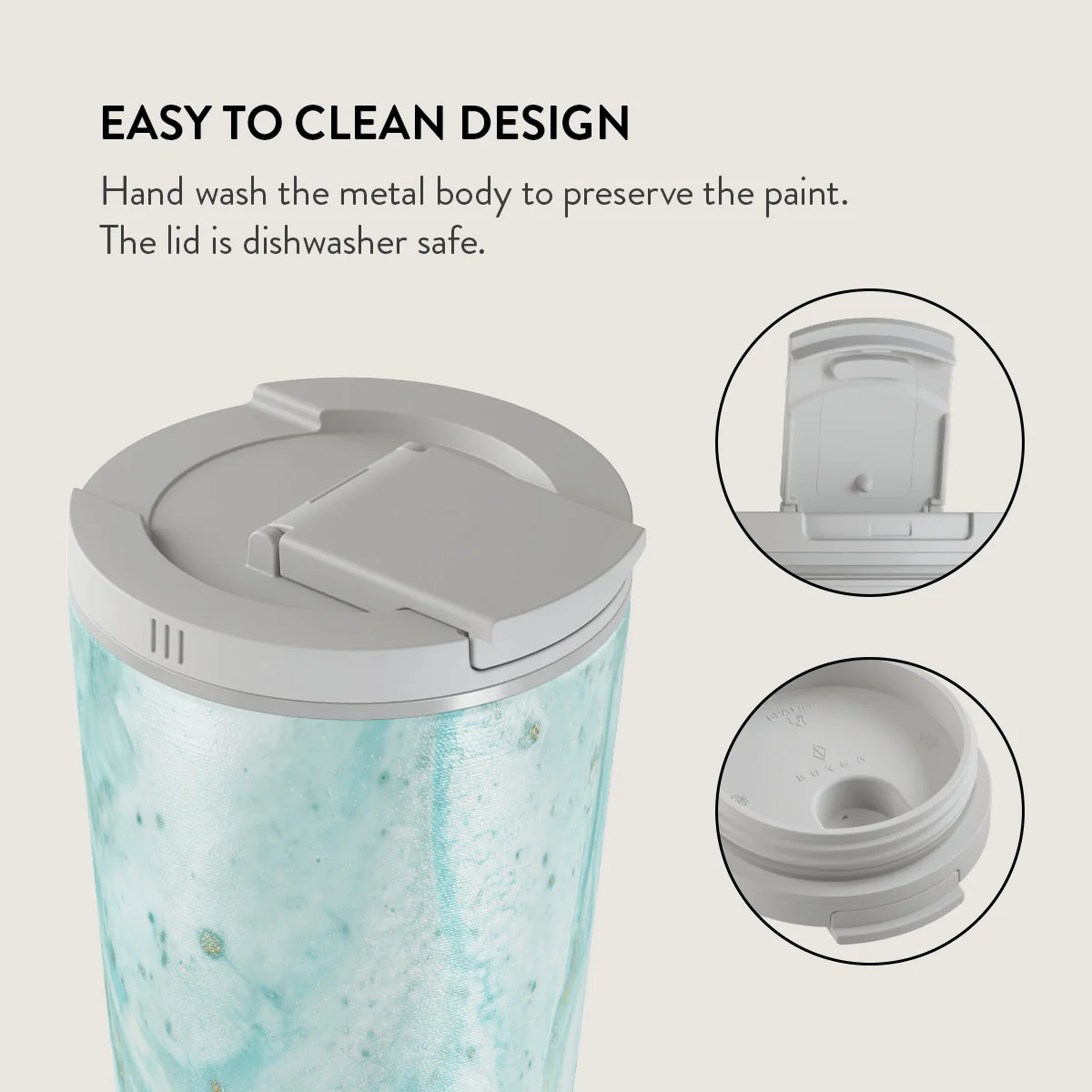 Uluwatu Waves - Teal Travel Mug