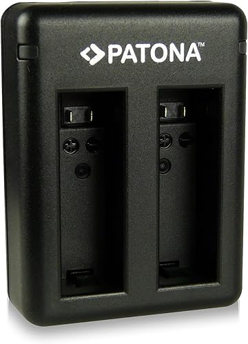 PATONA Dual Ladegerät für AHBBP-401 Akkus Kompatibel mit GoPro Hero 4