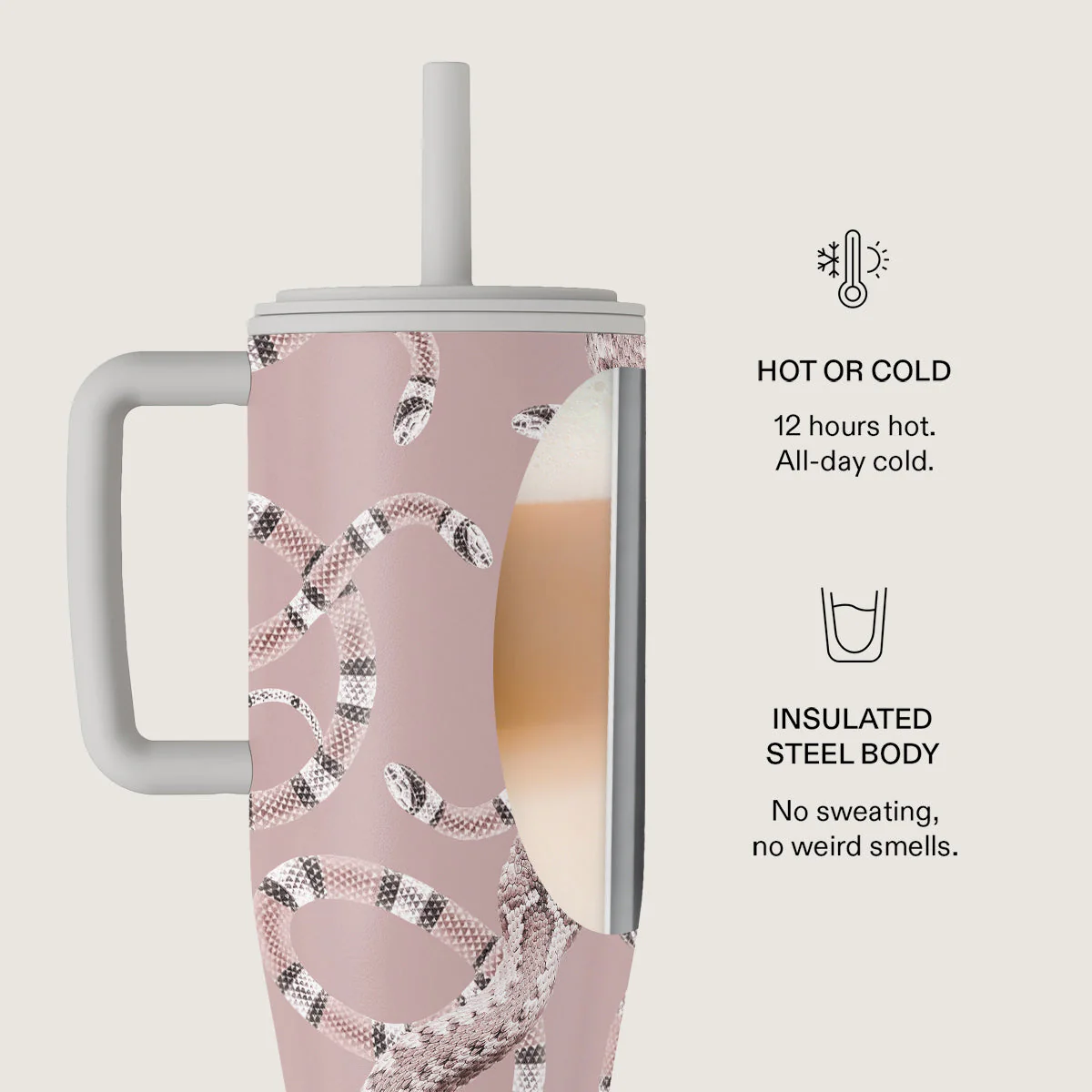 Poolside Glam - Snakes All Day Leakproof Tumbler