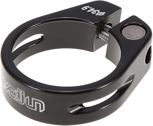 Schnellspanner Sattelklemme, Fahrrad Sattelklemme Schnellverschluss Sattelstütze Klemme Aluminiumlegierung Passend für 30,4/30,8/31,6mm Sattelstange (Schwarz)
