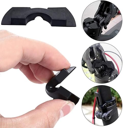 Yungeln 4 Stücke Scooter Ersatzteil Zubehör wasserdichte Silikonhülle für LED Anzeige und 3 Schwingungsdämpfer aus Gummi kompatibel für Xiaomi 1S / M365 / Pro Scooter - Schwarz
