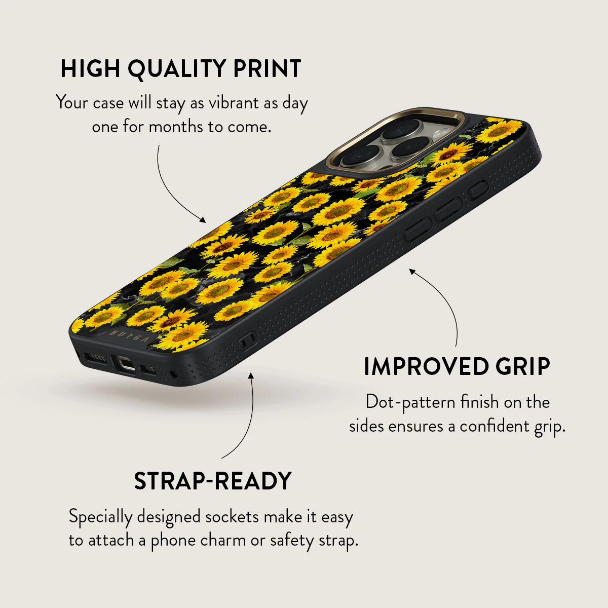 Sunflower Glimmer - iPhone 16 Pro Max Case