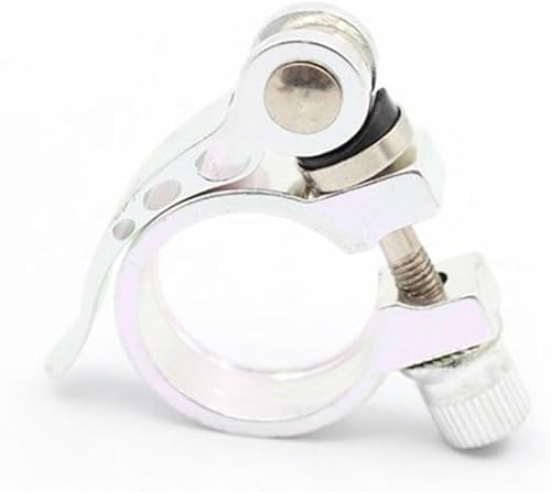 CNANRNANC 1 Stück 25,4 Fahrrad Sattelklemme,31,8mm Schnellspanner Sattelstütze,28,6 Sattelkloben aus Aluminiumlegierung, Fahrradsattel Schnellspanner-Ersatzteile, Fahrradzubehör(31.8 Black)