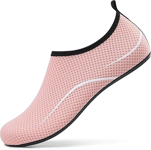 VOLHAL Badeschuh Damen Herren Wasserschuhe Neoprenschuhe Strandschuhe Aquaschuhe Surfschuhe Schwimmschuhe Wassersportschuhe Barfuß Schuhe Leicht Hausschuhe