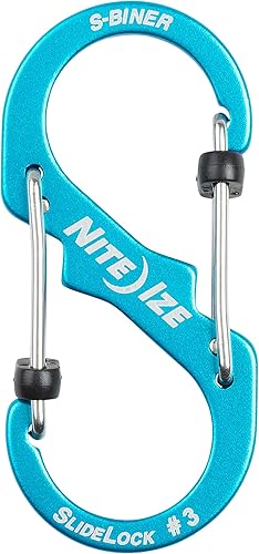 Nite Ize LSBA3-03-R6 S-Biner SlideLock, blau, 3