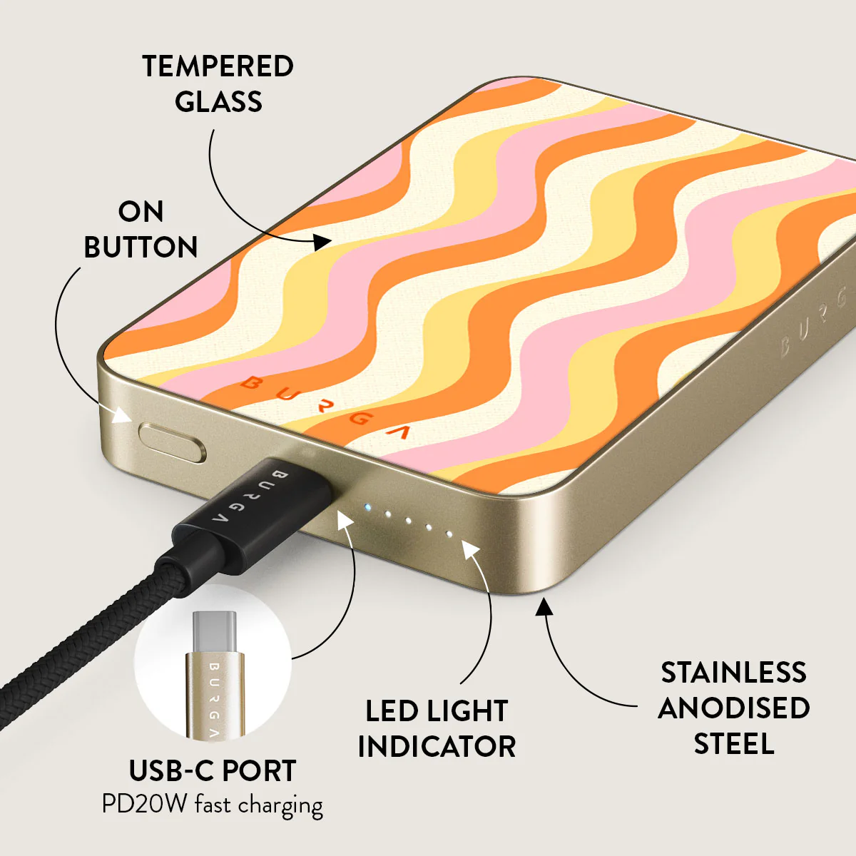 Flower Power - Magnetic Power Bank