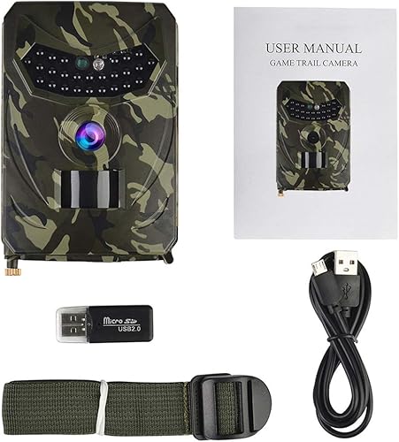 F Fityle Wildkamera 120 Weitwinkel mit bewegungsmelder Infrarot Nachtsicht Jagdkamera Überwachungskamera für Jagd, Tier, B, wie Beschreibung