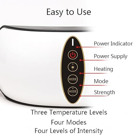 SanGin Massager Pad Gewichtsverlust Maschine Abdominal Vibration Massager Fitness Ausrüstung Mehrere Gänge Heizfunktion Plug-In Gebrauch,Schwarz