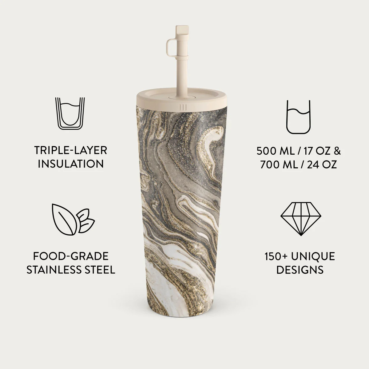 Endless Beauty - Luxury Travel Mug