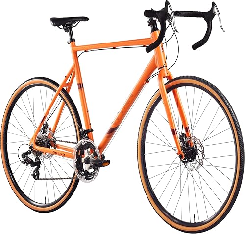 WYNN Gravelbike 28 Zoll GRL5.0 orange Rahmenhöhe 51/54/57/60 cm Damen Herren 14 Gänge