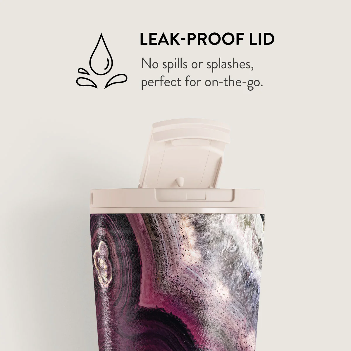 Purple Skies - Marble Travel Mug