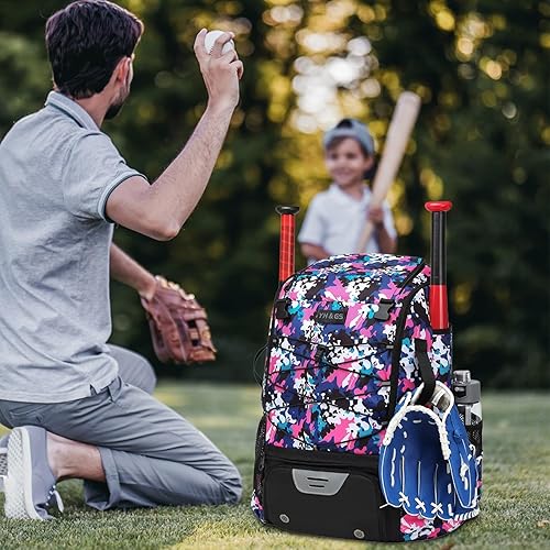 Youth Baseball Equipment Bag | Lightweight Baseball Backpack | Aterproof Baseball Bag | Tball Equipment Bag Softball Gear Bag Baseball Accessory Bag Lightweight Softball Bag With Multiple Compartments