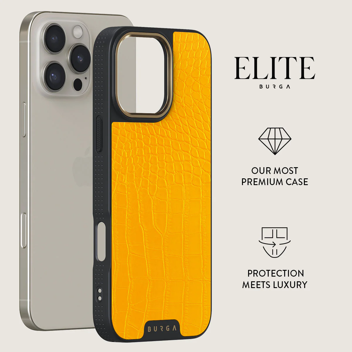 Canary Yellow - Snake Skin iPhone 16 Pro Max Case