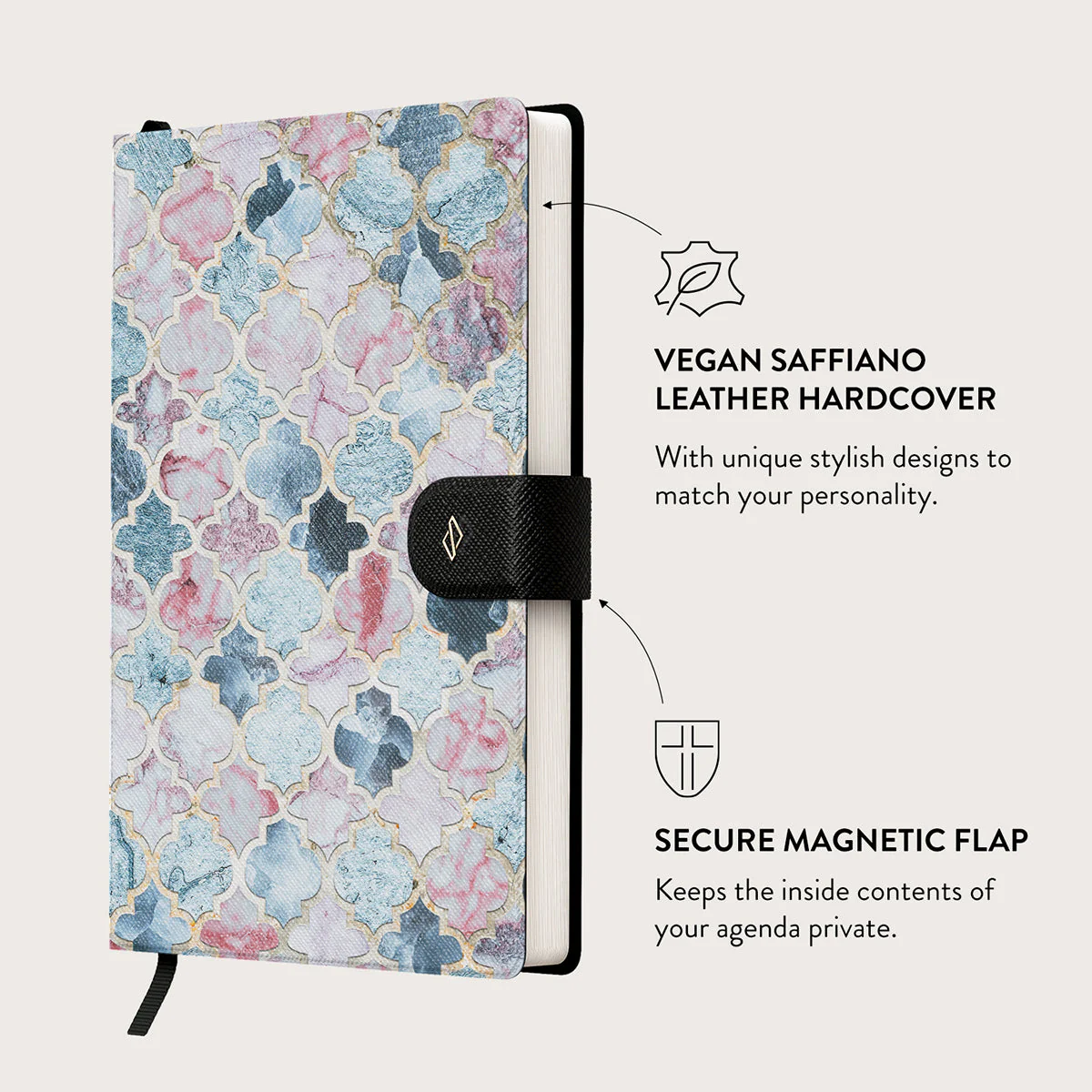 Pink Beach - Mosaic Notebook