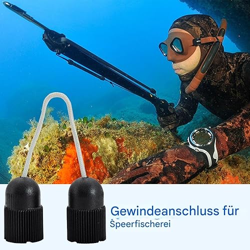 Gewinde -Speerfishing -Adapter, Speerfishing Pole -Anschluss - Hochfestes Zubehör für das Fischen,Schnittstellenfischerei Fishing V -Formzubehör, Speer -Speerfishing -Steckeradapter