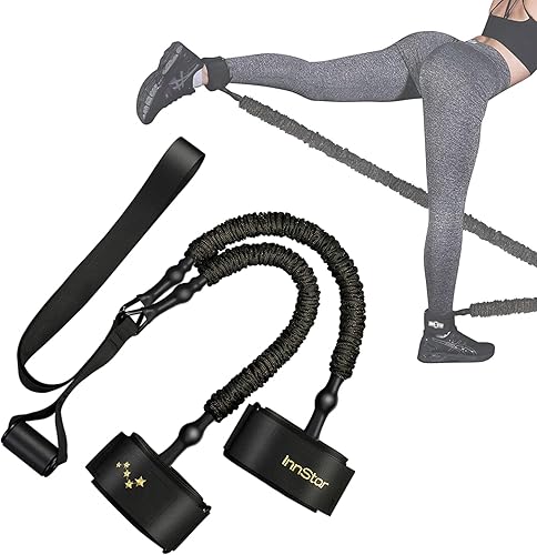 INNSTAR Gesäß Widerstandsbänder, Gesäßmuskel Trainer, Kabelmaschine für Hüfte Heim Training Kabel Kickbacks mit Anleitung & Tragetasche