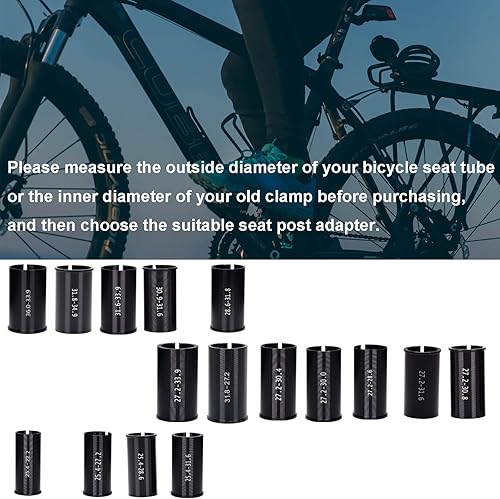 FLYAMAPIRIT Fahrrad Sattelstütze Adapter Fahrradsattelstützenrohr Reduzierhülse Shim (27.2mm-28.6mm)