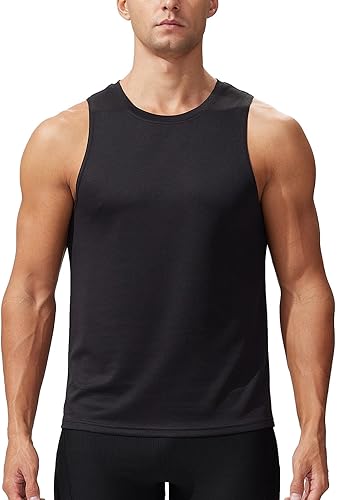 Ruowuhen Herren Tanktop Ärmellos Funktionsshirt Schnelltrocknende Tank Tops für Sport Laufen Fitness Basketball