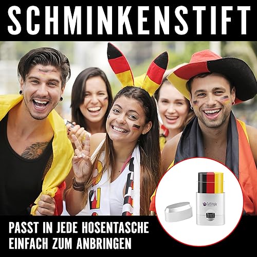 Taffstyle Schminkstift Set Deutschland Fan Schminke Deutsche Flagge Fanartikel