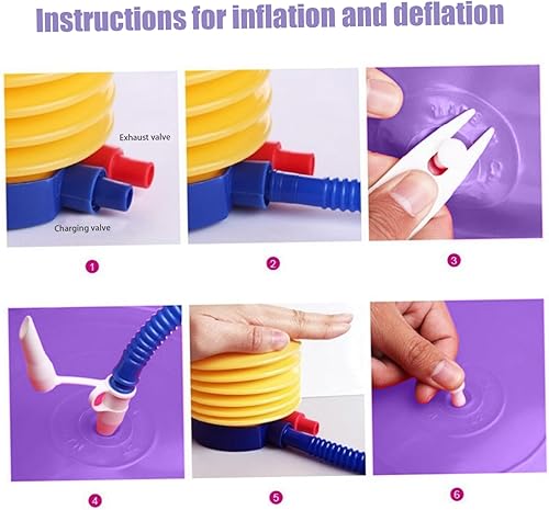 CAKEEYUM Peanut Ball Erdnuss-Gymnastikball mit luftdicken PVC-Erdnussbällen für Kinder, Therapie, Schwangerschaft, tragbarer Yoga-Ball für Zuhause, Fitnessstudio, 88,9 x 45,7 cm