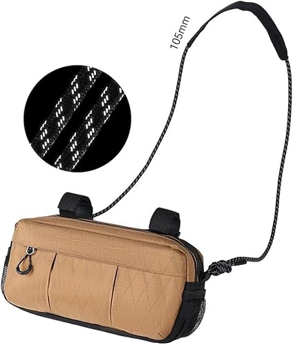 GLOBALHUT Fahrrad-Lenkertasche, wasserdichte Mountainbike-Vordertasche, Aufbewahrungstasche für Rennräder, E-Bikes, Pendler, Abenteuerfahrer