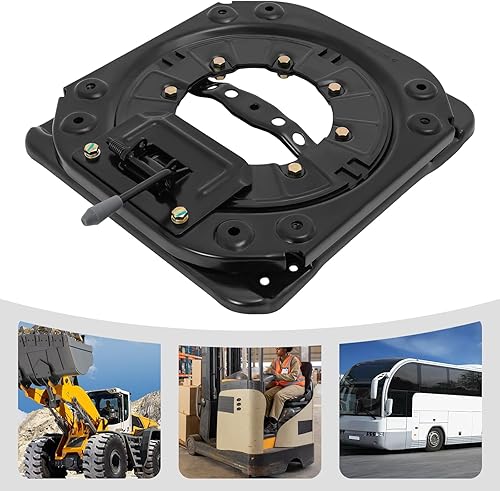 Sitz Drehsockel Heavy Duty Sitz Drehscheibe 3.0mm 360 Grad drehbar kaltgewalzte Stahlplatte Drehbare 130kg Last Autositzbasis Drehbarer Sitz für RV Van Camper Boot LKW Bus