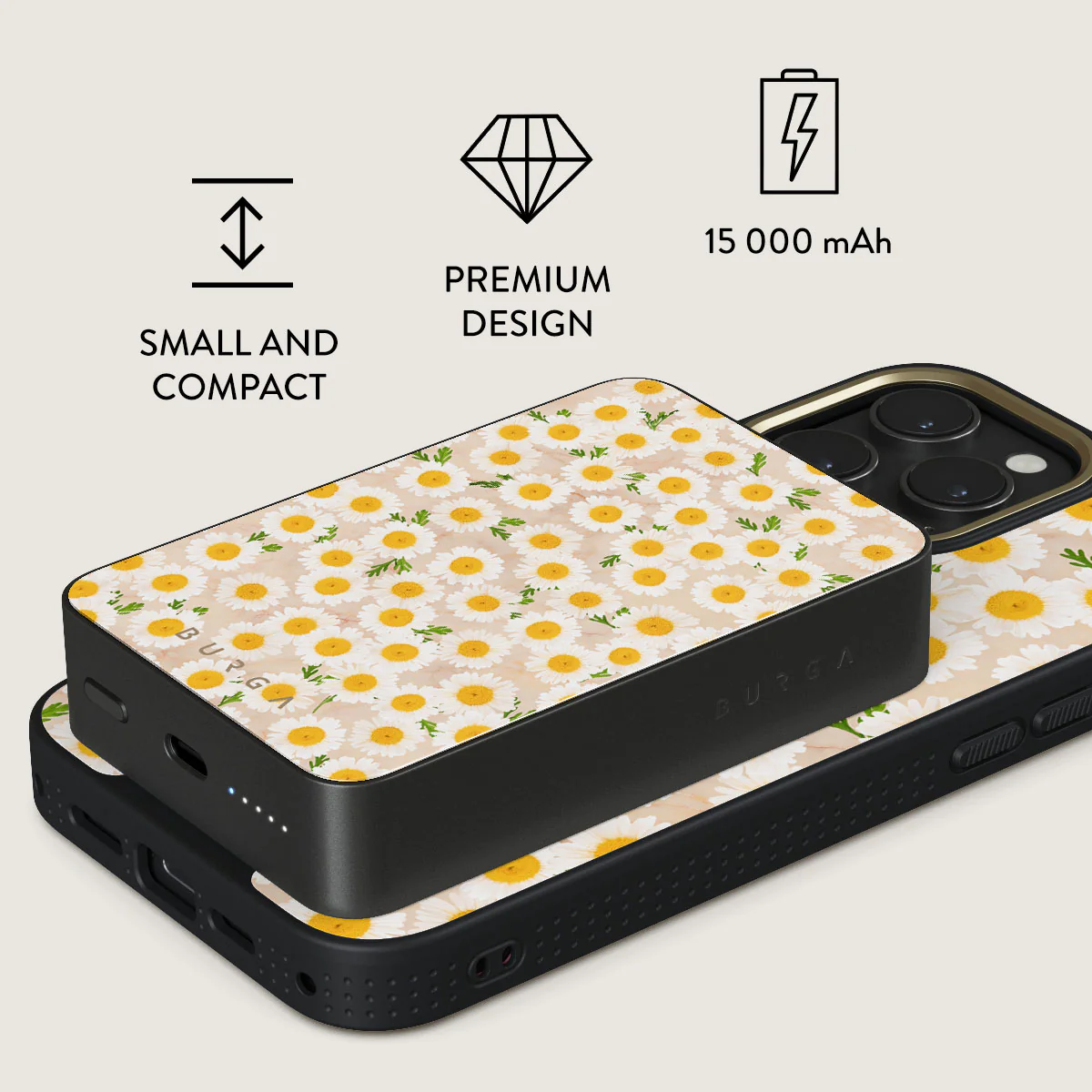 Pure Bliss - Daisy Magnetic Power Bank