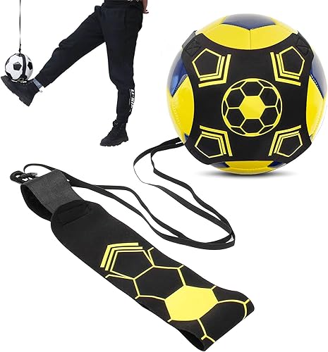 Fußball Kick Trainer, Fußballtraining Trainingsgeräter für Fußball Fussball Trainingszubehör Fußballtraining Solo Fussball Kick Trainer mit Schnur Fussballtrainer Taillengürtel Fußball Trainingshilfe