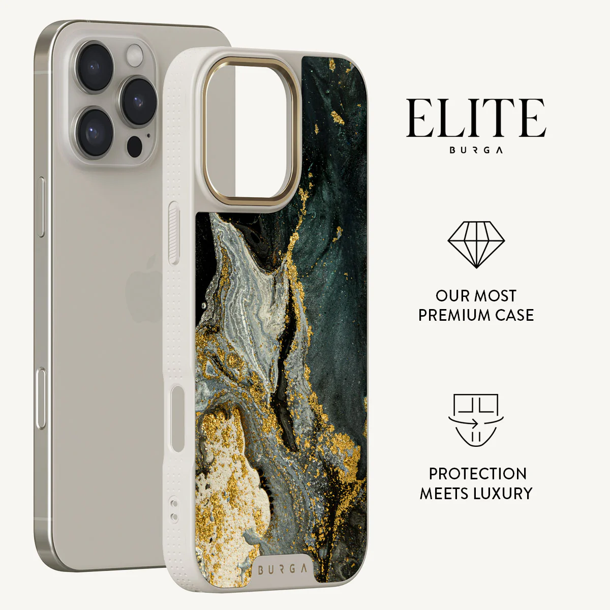 Northern Lights - Marble iPhone 16 Pro Max Case
