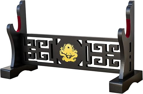 FOXSMZZ Bagua Schwerthalter, japanischer Samt, gepolstert, Katana-Ständer, Samurai-Präsentationsständer, unterstützt alle Tanto-Schwerter (Bagua-1)