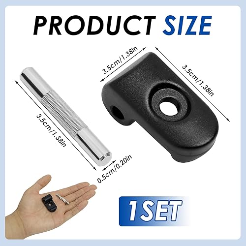 Klappbare Hakenverschlussgleiter, zusammenklappbarer Schnallenhalter, verstärkter Verschlusslasche, elektrisch, verstärkter Verriegelungsriegel, kompatibel mit Xiaomi M365 Elektroroller