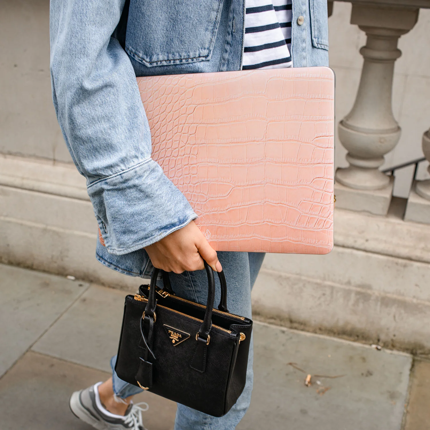 Pink Croco - Macbook Case