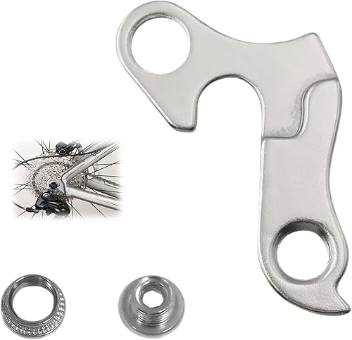 Schaltauge Hochleistungs-Fahrrad-Schaltauge Aus Aluminiumlegierung Kompatibel mit Verschiedenen Marken geeignet für Mountainbikes und Fahrräder (Silber)