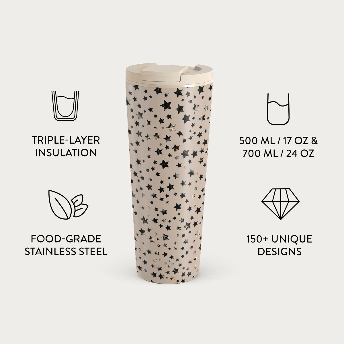 Sparkling Tiara - Stars Travel Mug