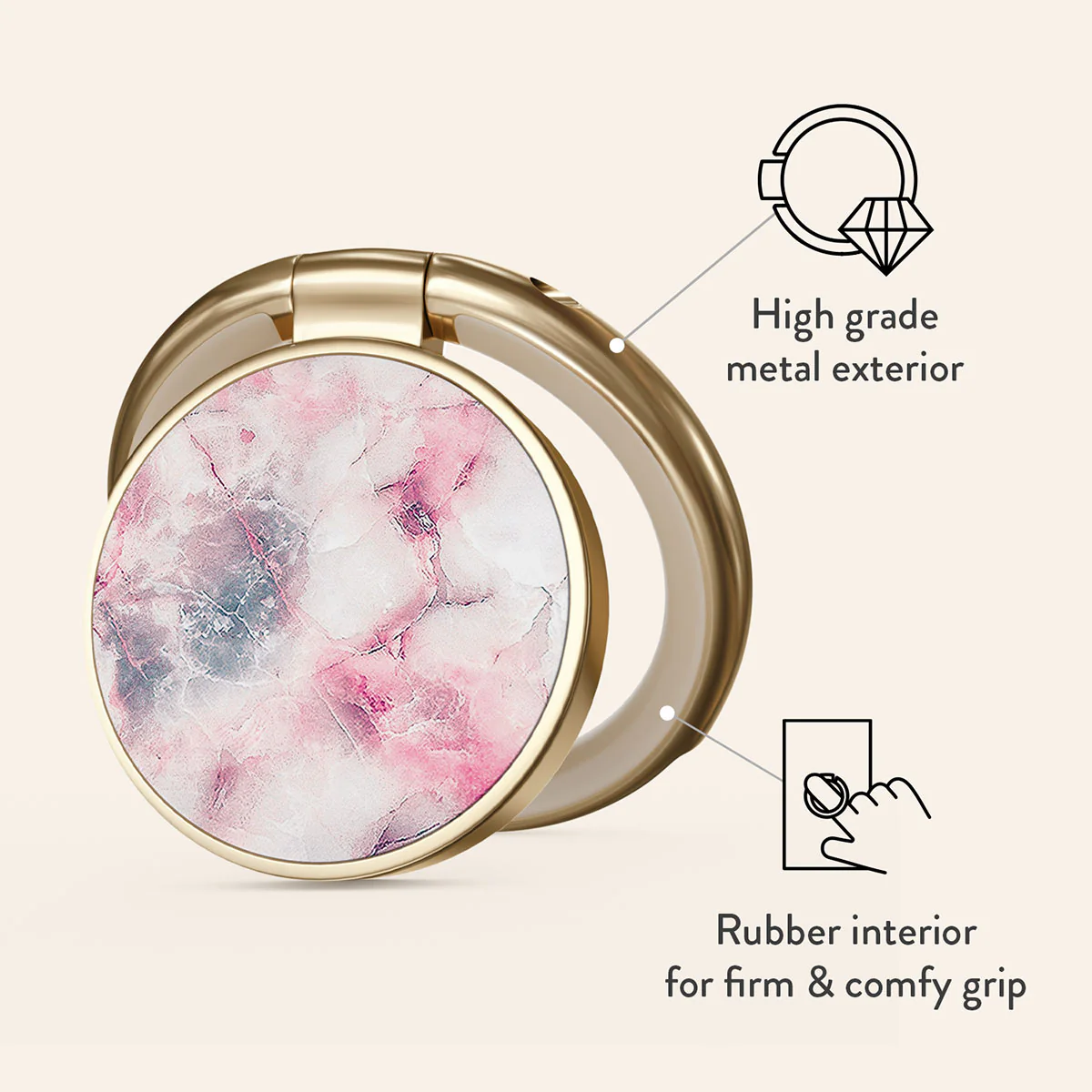 Raspberry Jam - Girls Adhesive Ring Holder