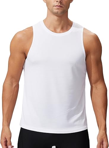 Ruowuhen Herren Tanktop Ärmellos Funktionsshirt Schnelltrocknende Tank Tops für Sport Laufen Fitness Basketball
