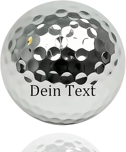 Jaucin Personalisierte Golfbälle mit Wunschtext Gravur Golfball, softe Golfbälle mit maximaler Reichweite, Dieser Ball kennt Dein Handicap