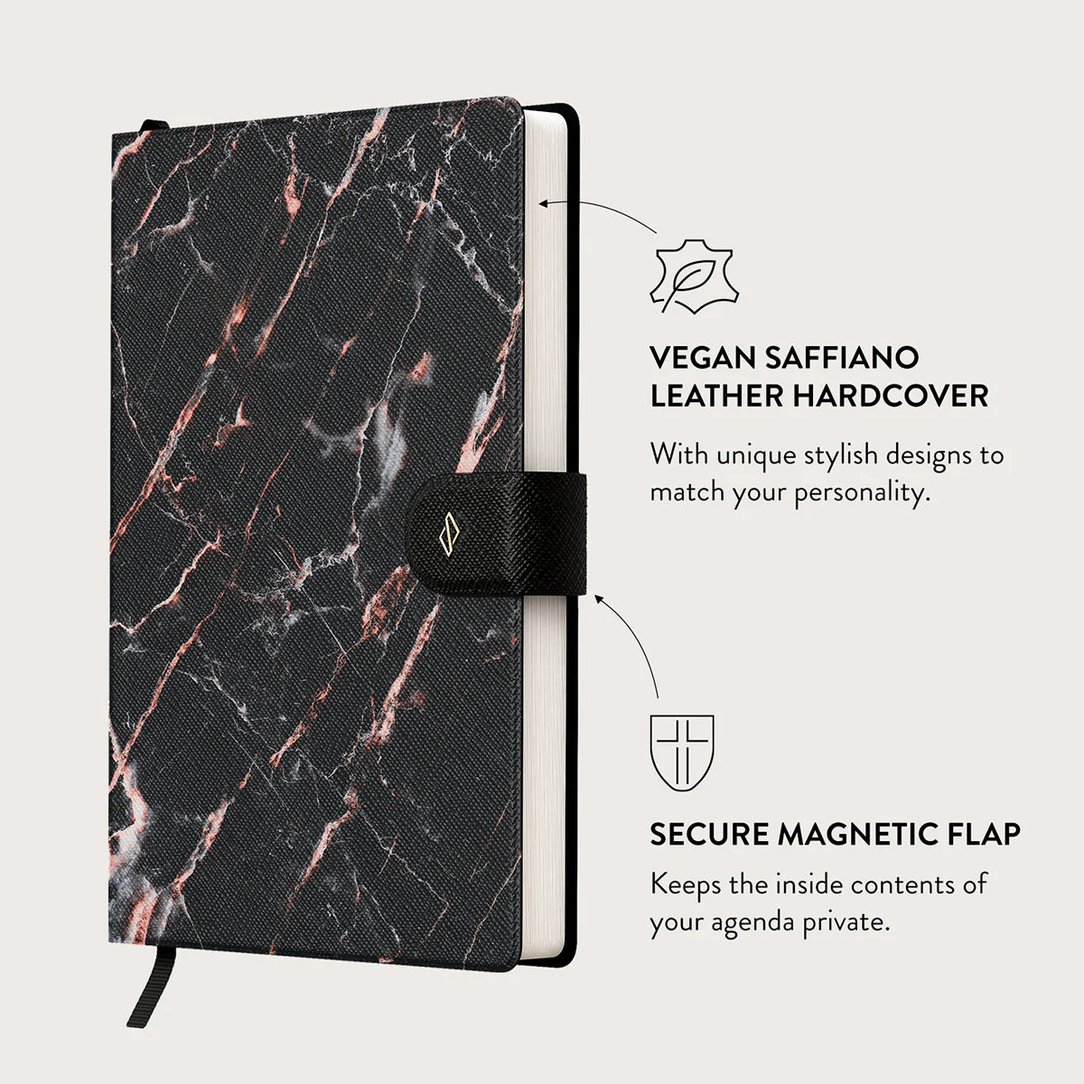 Rose Gold Marble - Notebook
