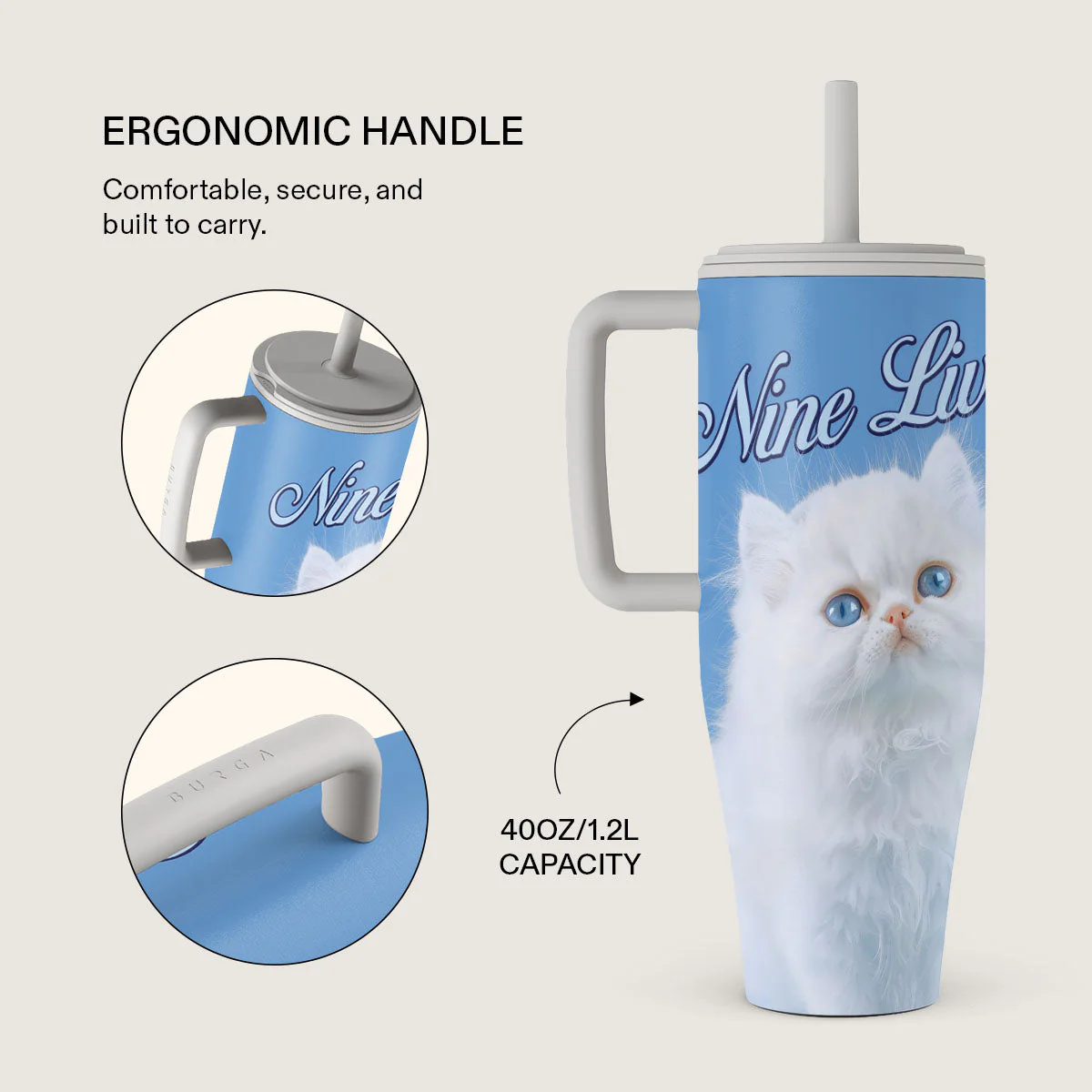 Nine Lives - All Day Leakproof Tumbler