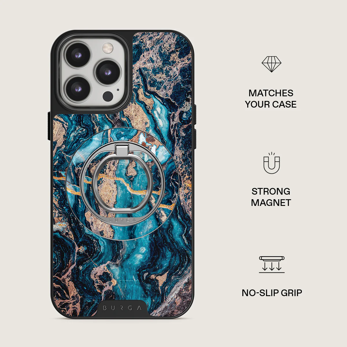 Mystic River - Blue Marble Magnetic Ring Holder