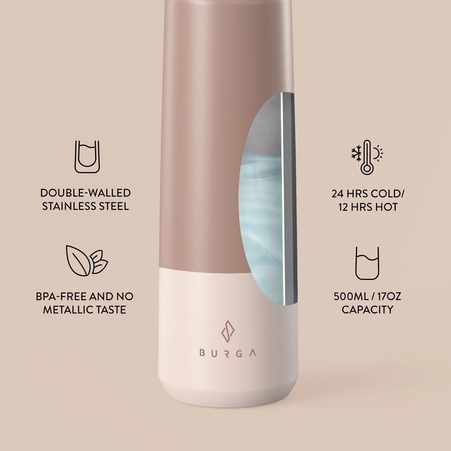 Double Pink - Water Bottle