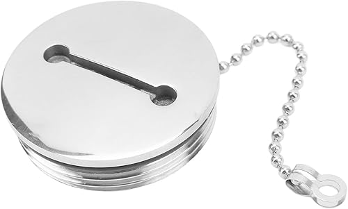 Boot Marine Tankdeckel Deck Fill Filler Bootszubehör Deck Fill Cap aus Edelstahl mit Kette Marine Hardware Zubehör