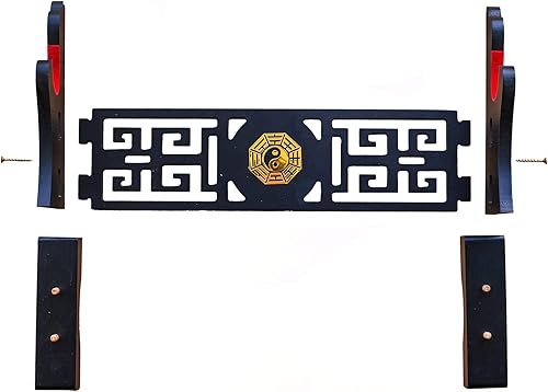 FOXSMZZ Bagua Schwerthalter, japanischer Samt, gepolstert, Katana-Ständer, Samurai-Präsentationsständer, unterstützt alle Tanto-Schwerter (Bagua-1)