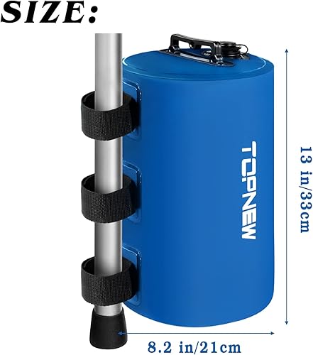 Topnew Baldachin Wassergewichtsbeutel, 79,4 kg Wasserzelt-Gewichte-Set mit 4 Beingewichten für Pop-Up-Baldachin, Vordächer, Zelt, Pavillon, Blau