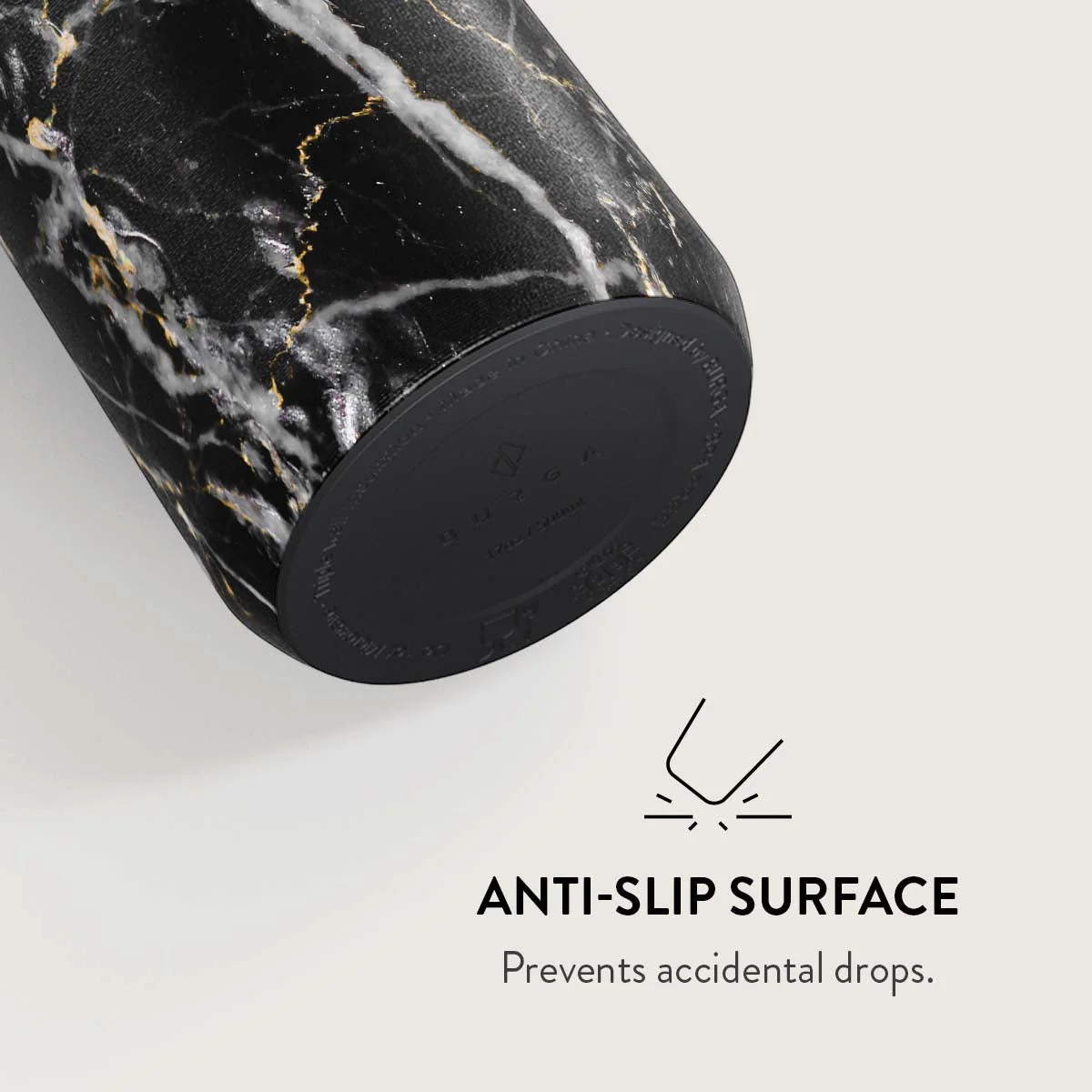 Make A Wish - Gold Marble Water Bottle