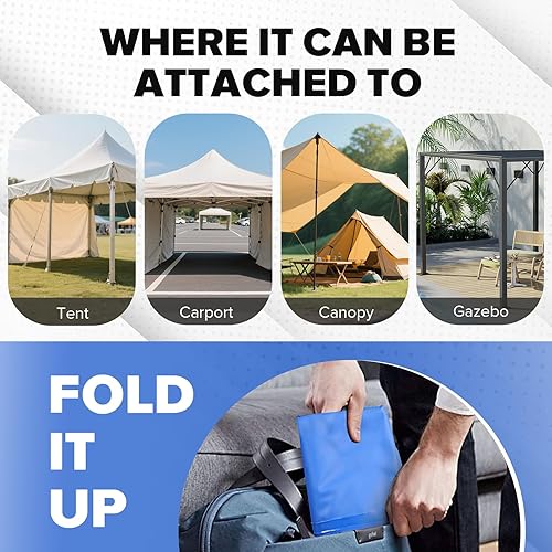 Topnew Baldachin Wassergewichtsbeutel, 79,4 kg Wasserzelt-Gewichte-Set mit 4 Beingewichten für Pop-Up-Baldachin, Vordächer, Zelt, Pavillon, Blau