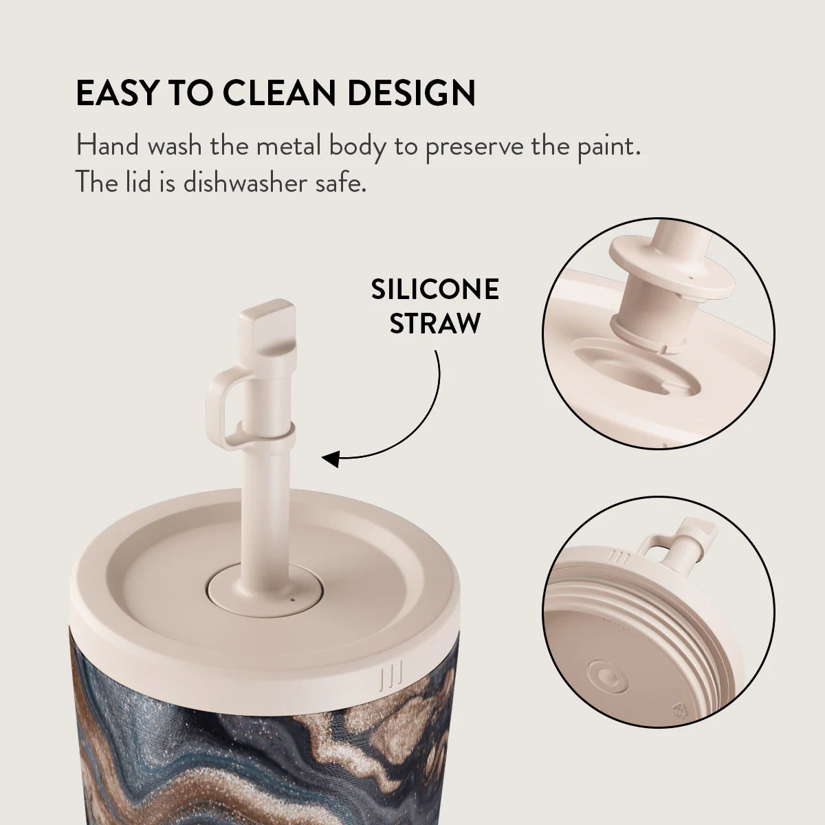 Enchanted Mirror - Marble Travel Mug