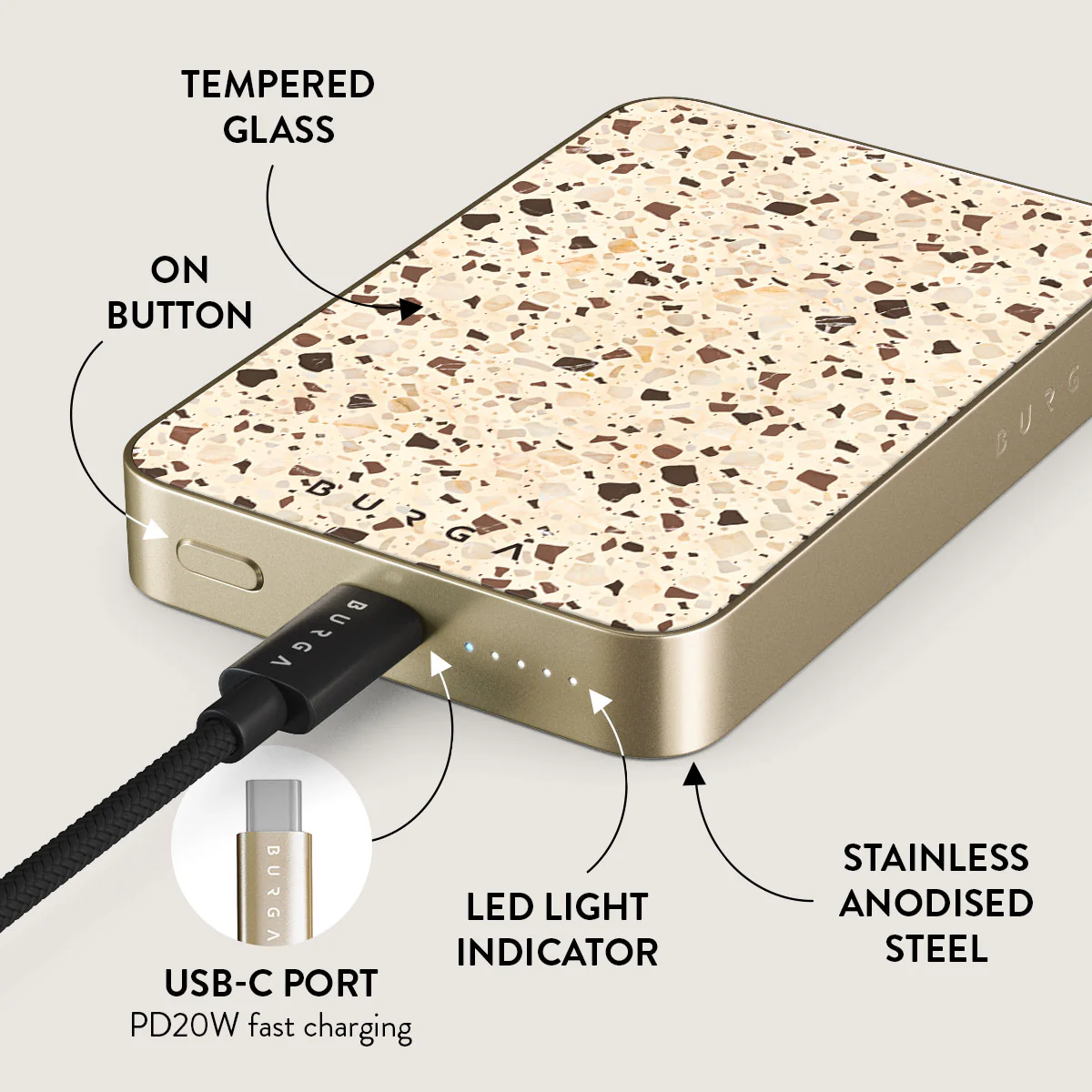 Distant Noise - Terazzo Magnetic Power Bank