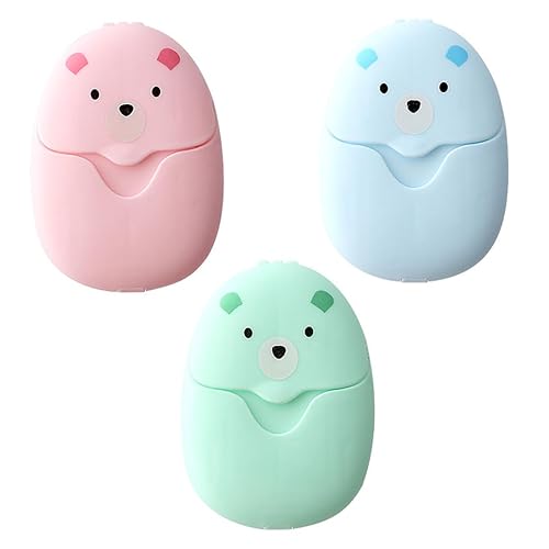 SGERUFZ 150 Stück Seifenblätter Einweg Papier Seife, Tragbar Mini Seifenblättchen Für Unterwegs Reisen Camping Zum Waschen Im Freien (3 Boxen)