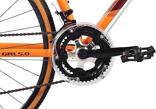 WYNN Gravelbike 28 Zoll GRL5.0 orange Rahmenhöhe 51/54/57/60 cm Damen Herren 14 Gänge